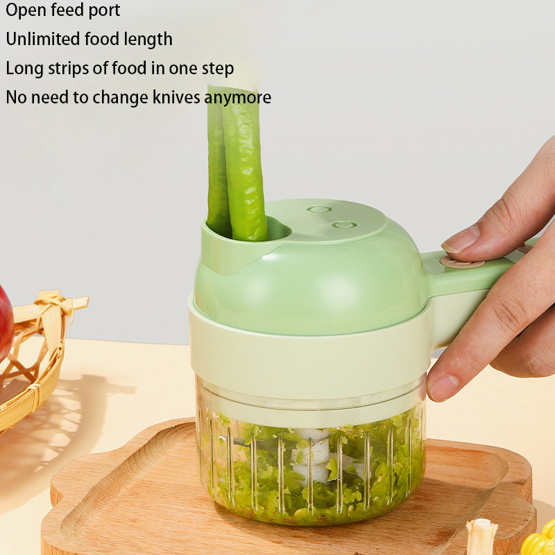 Gatling Vegetable Cutter Mini Wireless Electric Garlic Mud Artifact Garlic Crusher