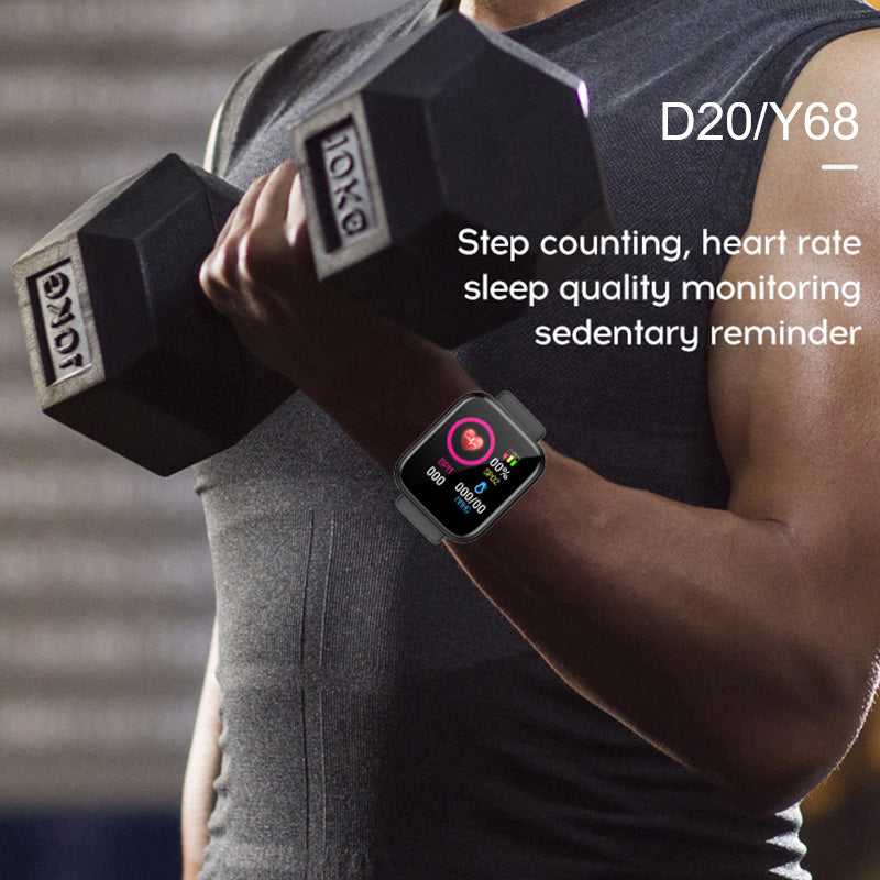 1 Smaple Shipping OK 2021 d20 y68 reloj inteligente sport band smart
