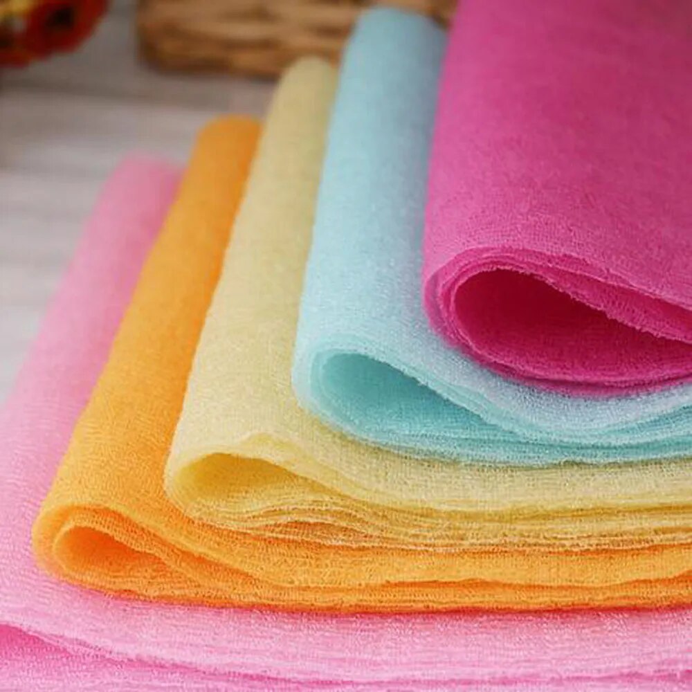 1pc Body Nylon Wash Cloth Bath Towel Mesh Body Washing Clean Exfoliate Puff Scrub Bodys Treatment Bath Shower Products