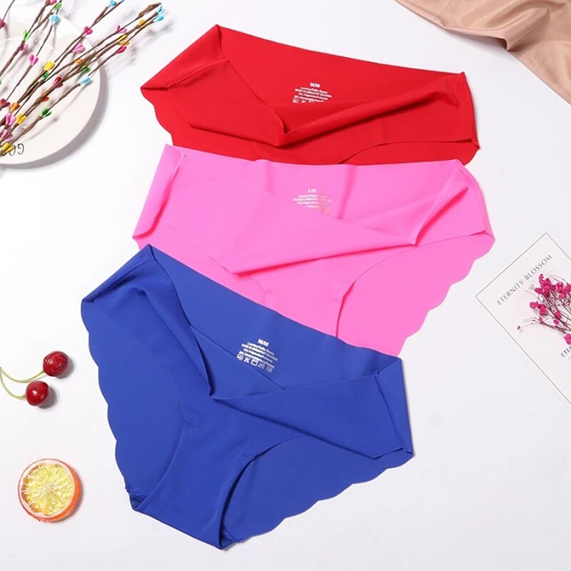 Women's Panties Seamless Underwear For Woman Sexy Lingerie Briefs Female Lingerie 3 Pcs/set Comfort Women Underwear