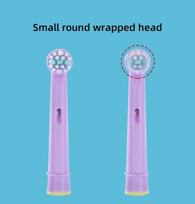 4pcs Replacement Kids Children Tooth Brush Heads For Oral-B Electric Toothbrush Fit Advance Power/Pro Health/Triumph/3D Excel