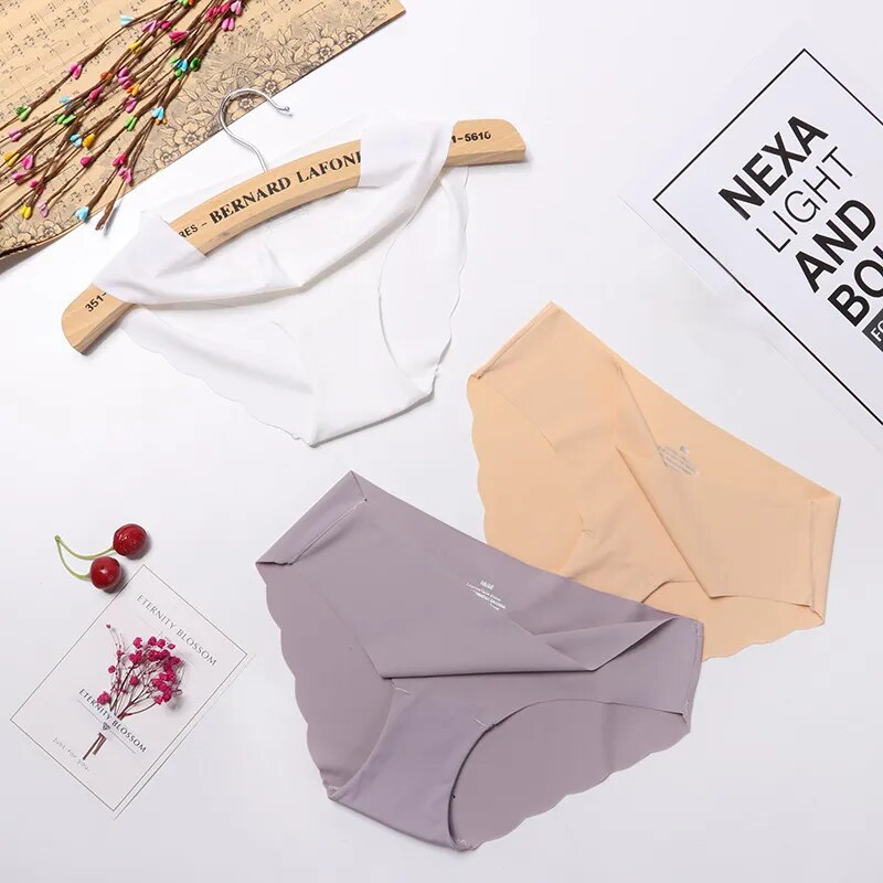 Women's Panties Seamless Underwear For Woman Sexy Lingerie Briefs Female Lingerie 3 Pcs/set Comfort Women Underwear