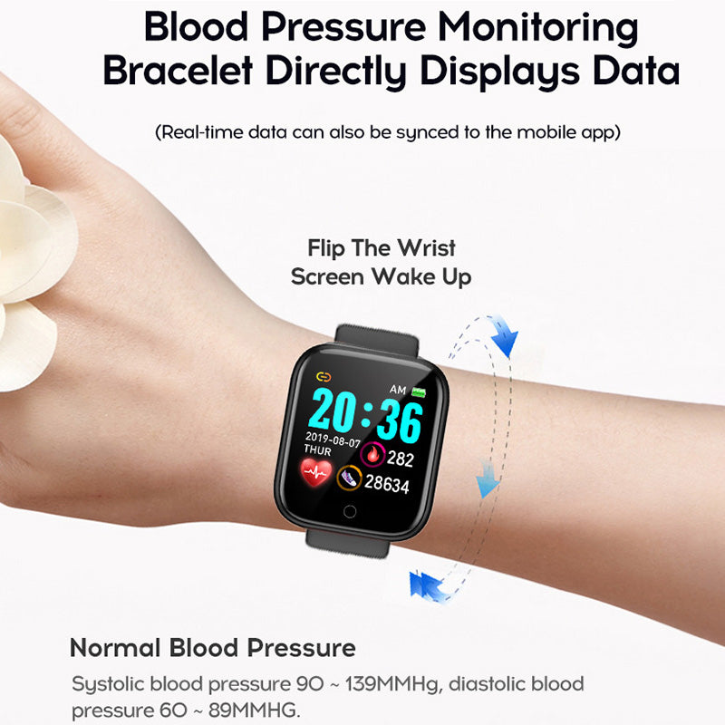 1 Smaple Shipping OK 2021 d20 y68 reloj inteligente sport band smart