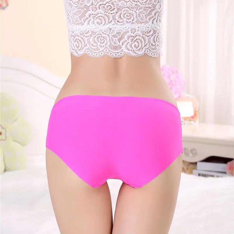 Women's Briefs Stretching Boyshort Plus Size XXXL High Waist Underwear Female Sexy Ultra-Thin Panties Seamless Pants Fashion New