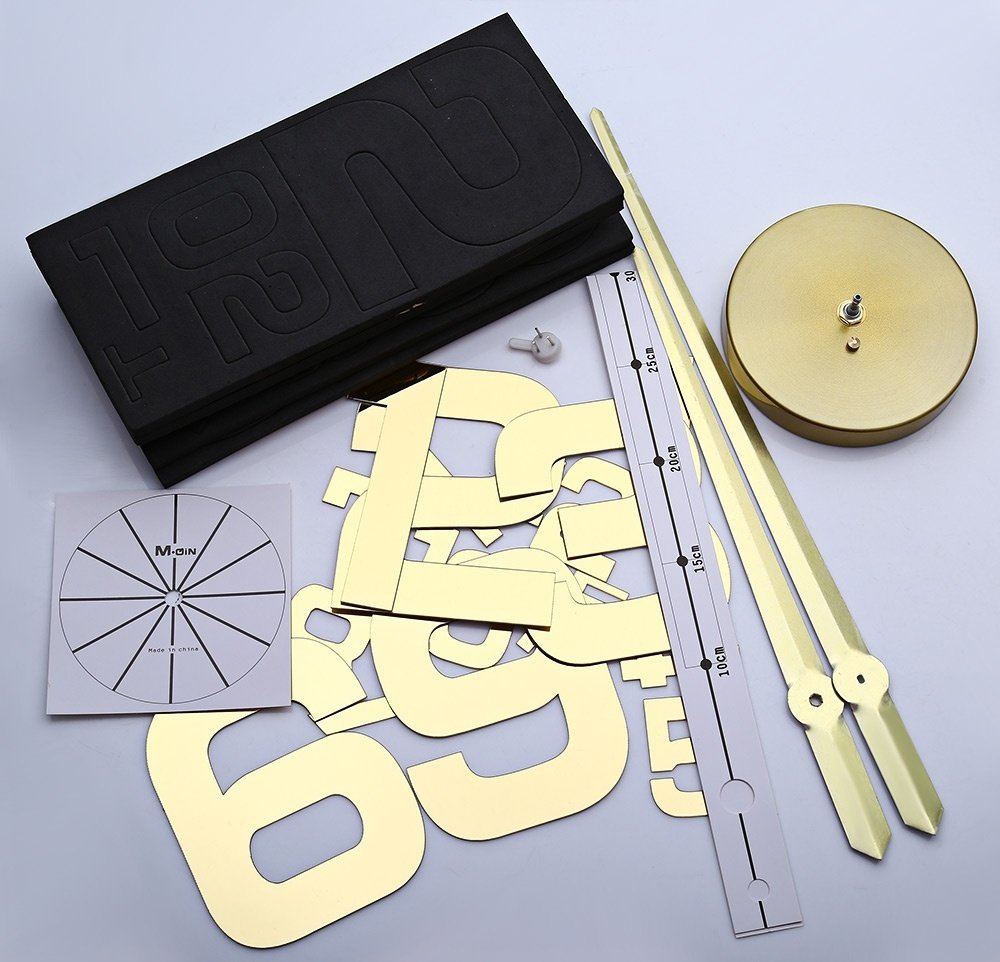 3D Frameless DIY Large Wall Clock