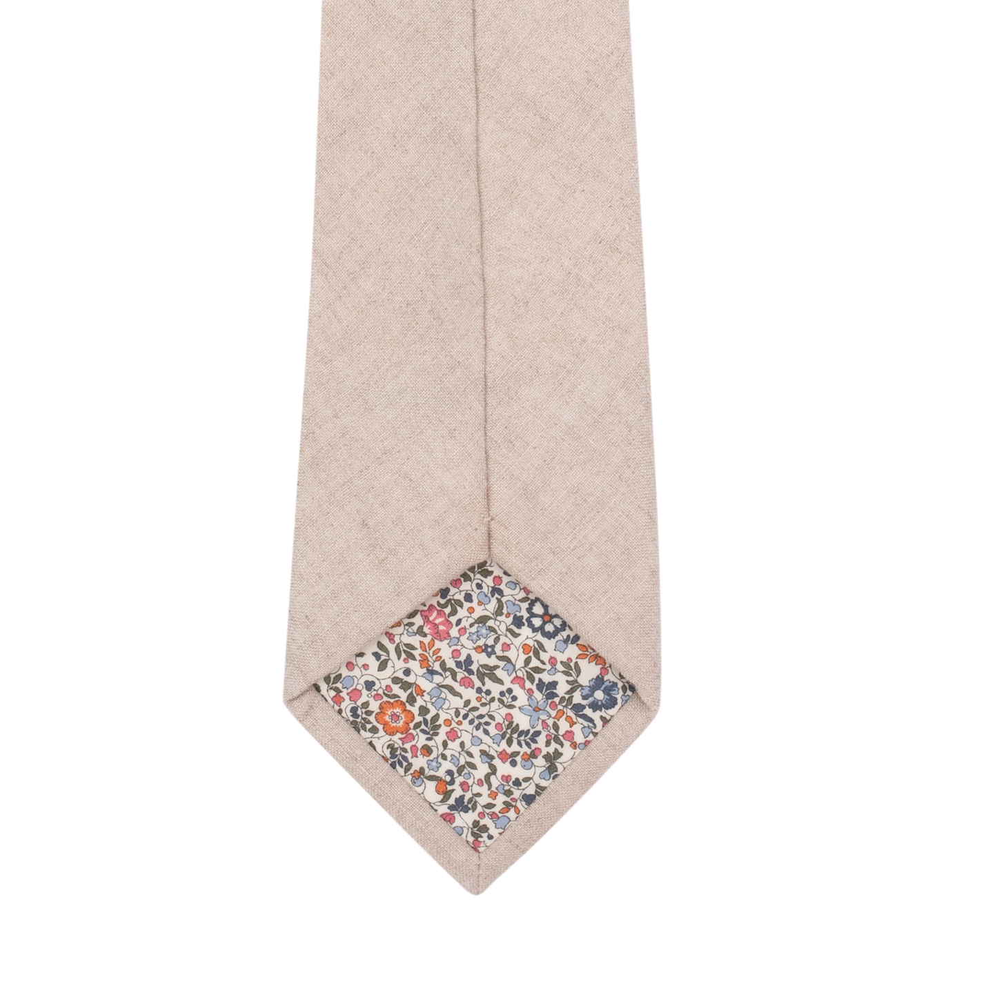 Natural Textured Linen Tie