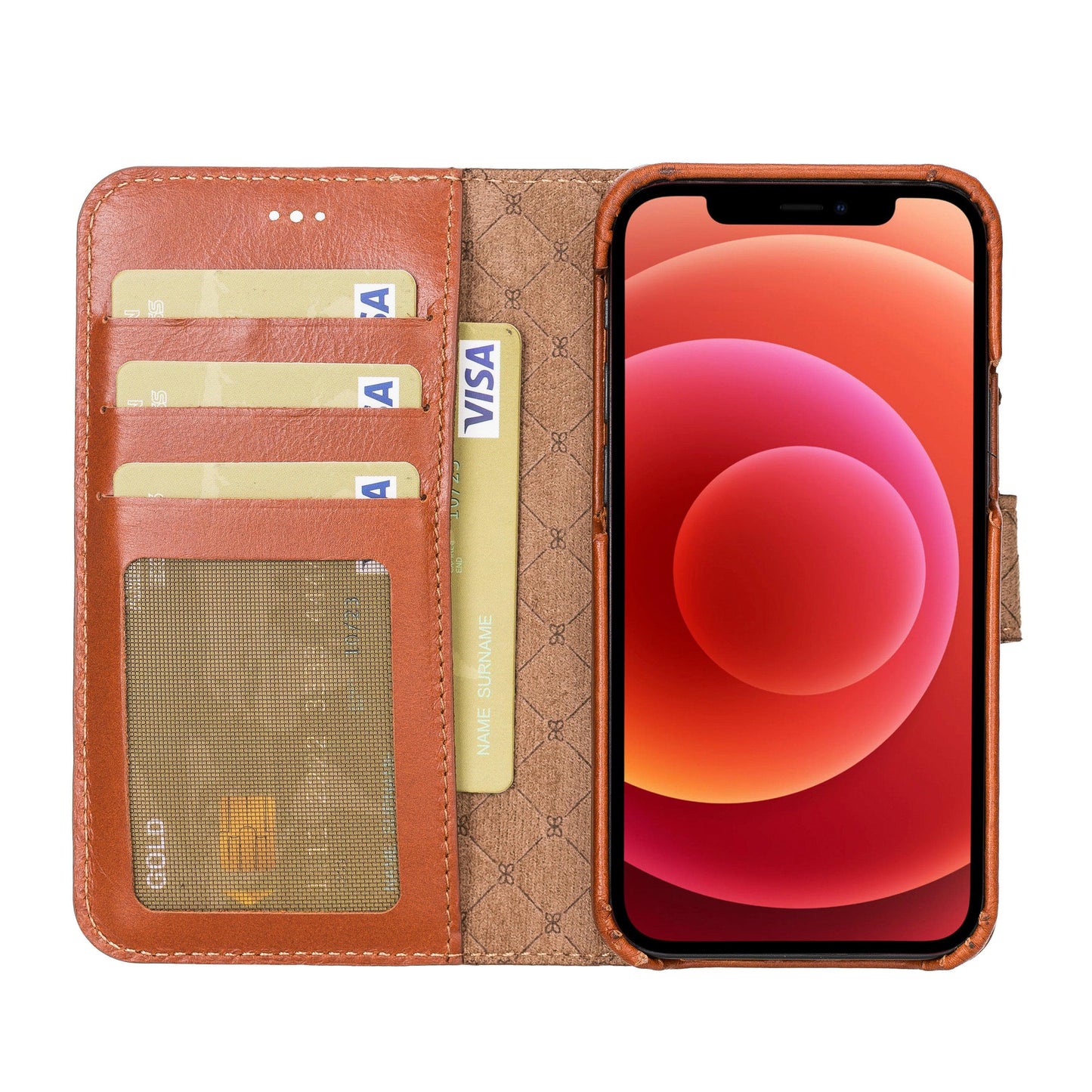 F360 Magnetic Detachable Leather Wallet Cases for Apple iPhone 12