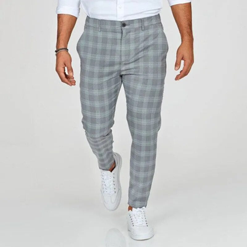 Mid Waist Button Trouser