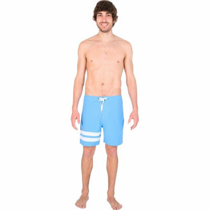 Men’s Bathing Costume Hurley Block Party 18" Sky blue