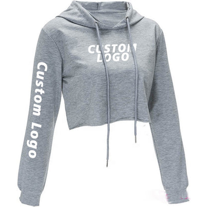 Wholesale Cotton Ladies Blank GYM Long Sleeve Tracksuit Crop Tops