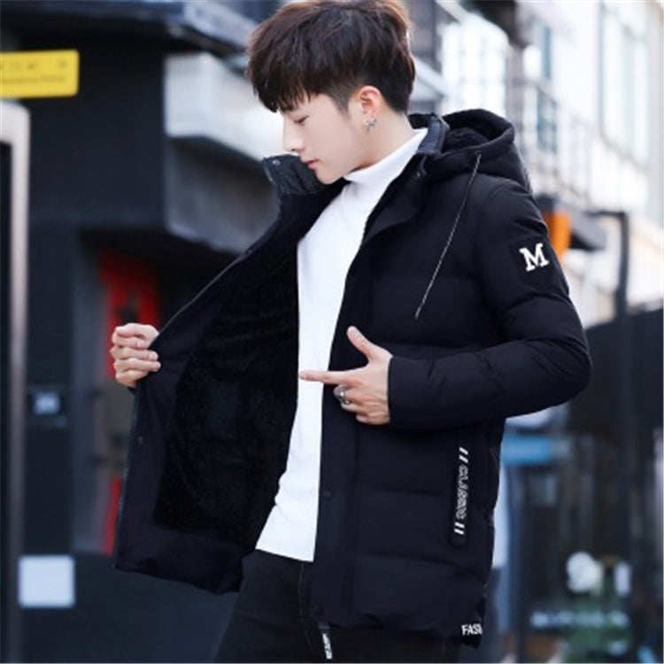 hot sale plus velvet thicken hooded windproof waterproof slim winter