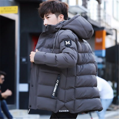 hot sale plus velvet thicken hooded windproof waterproof slim winter