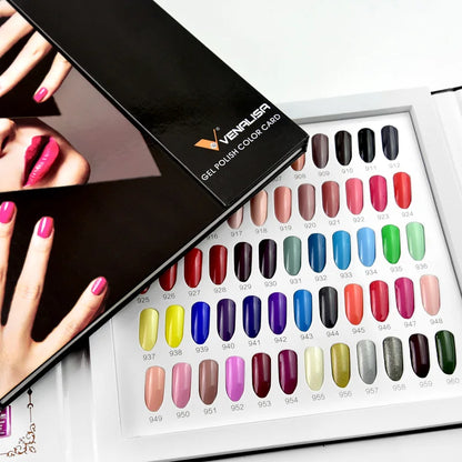 Venalisa Hot Sell Soak Off UV LED Gel 60 Colors 7.5ml Super Shinning Nail Gel Polish Lacquer Full Coverage Pure Color Series