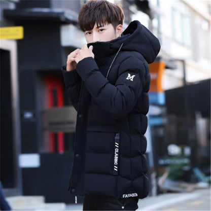 hot sale plus velvet thicken hooded windproof waterproof slim winter