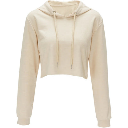 Wholesale Cotton Ladies Blank GYM Long Sleeve Tracksuit Crop Tops