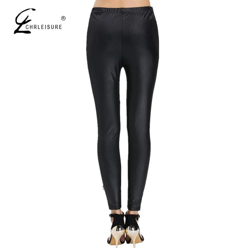 CHLEISURE S-XL Women's Sexy Lace Patchwork Punk Rock Leggings Casual Legging Calzas Deportivas Mujer Punk Style Leggins