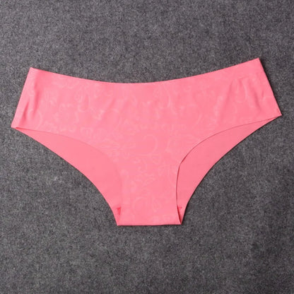 Rorychen Hot Sale Seamless Briefs Everyday Underwear Women Panties Traceless Raw-cut Sexy lingerie Hipster Pink Briefs intimate