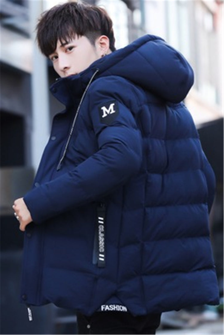 hot sale plus velvet thicken hooded windproof waterproof slim winter