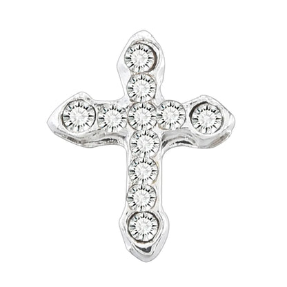 10 Pcs Classic Full Glitter Rhinestones Cross 3d Nail Charms 10pcs/pack Alloy Nail Art Decorations Nails Tools