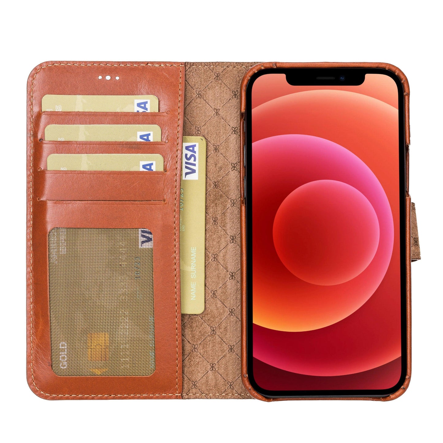 F360 Magnetic Detachable Leather Wallet Cases for Apple iPhone 12