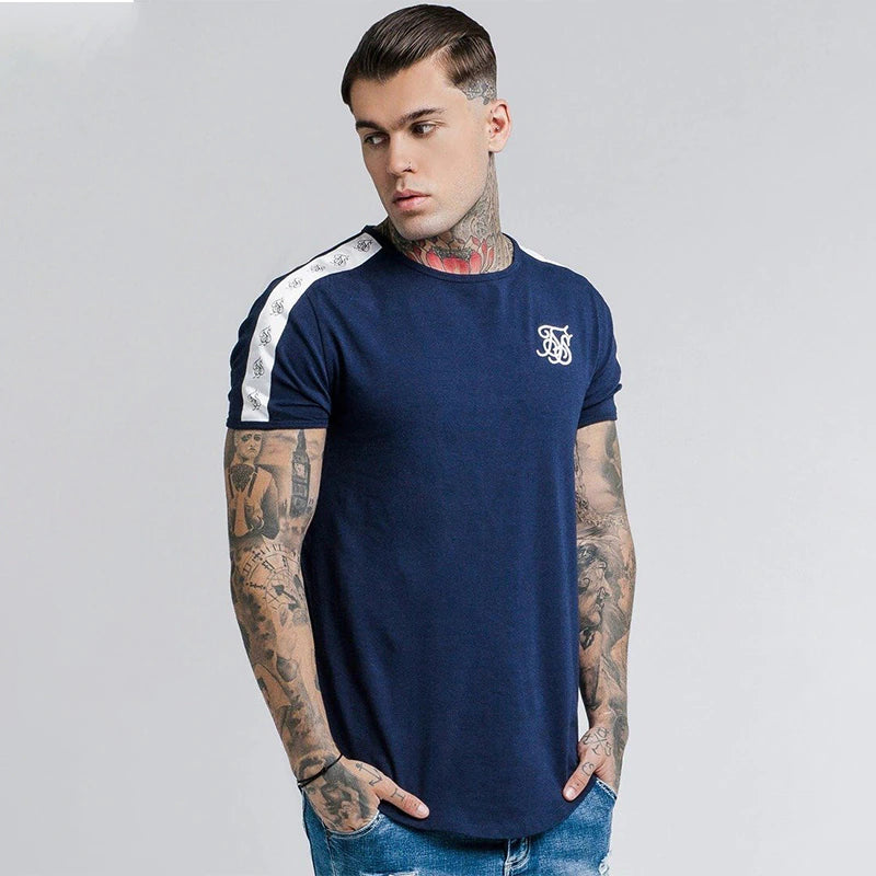 Mens Sik Silk Men T-Shirt Casual Male Tshirts Summer Siksilk Man Tshirt Streetwear Brand Clothing Tee Tops Silk Silk T Shirt Men