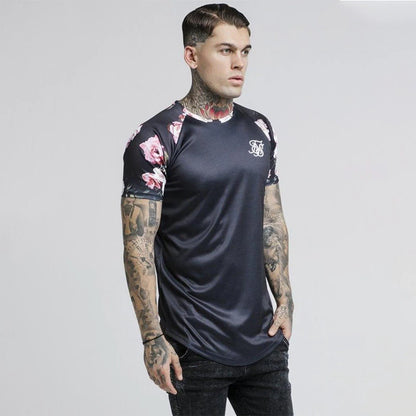 Mens Sik Silk Men T-Shirt Casual Male Tshirts Summer Siksilk Man Tshirt Streetwear Brand Clothing Tee Tops Silk Silk T Shirt Men